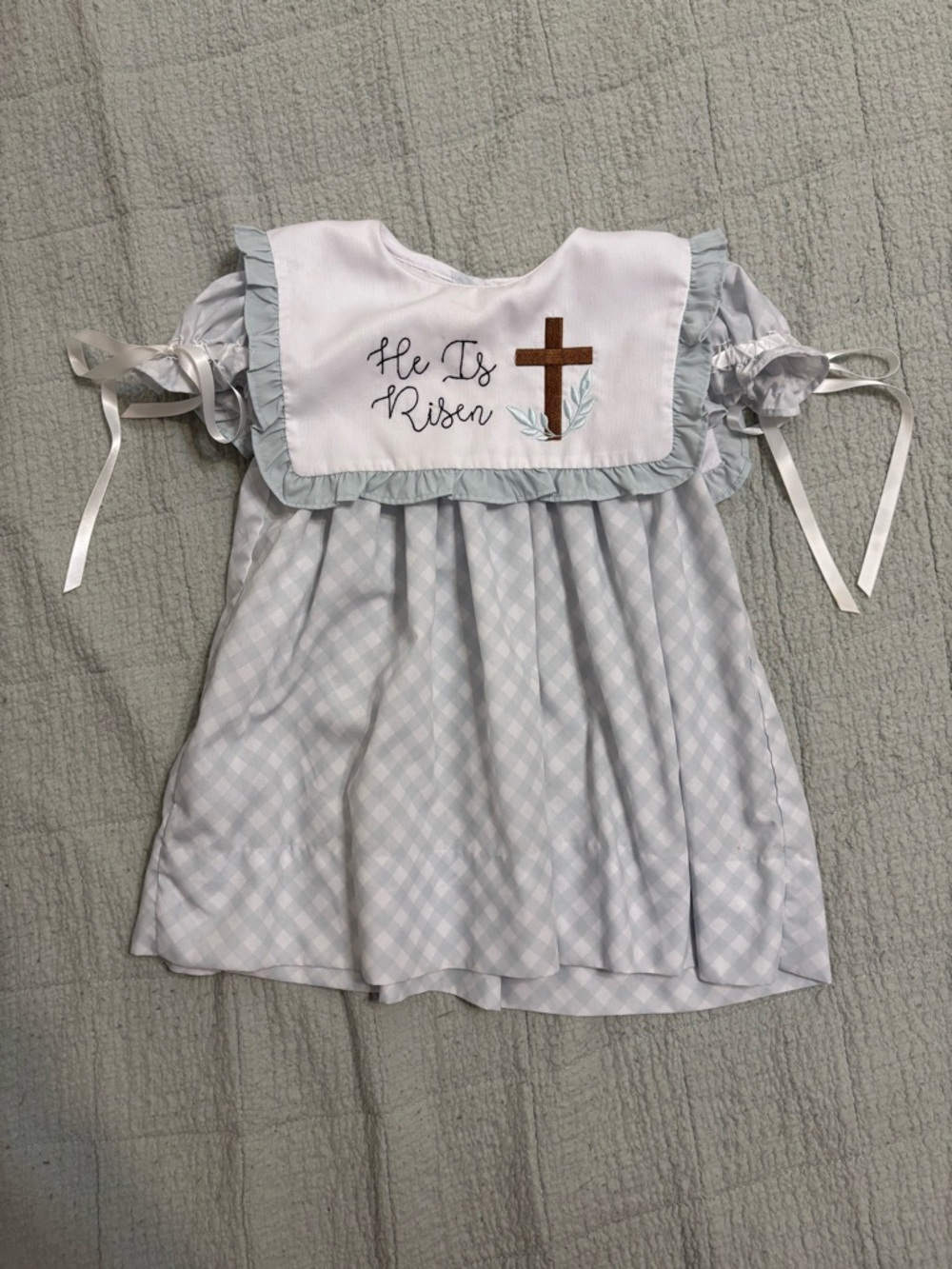 southern darlin smocks “he is risen” dress
